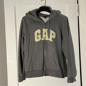 Gap Women’s Gray Zip Up Hoodie Size XL